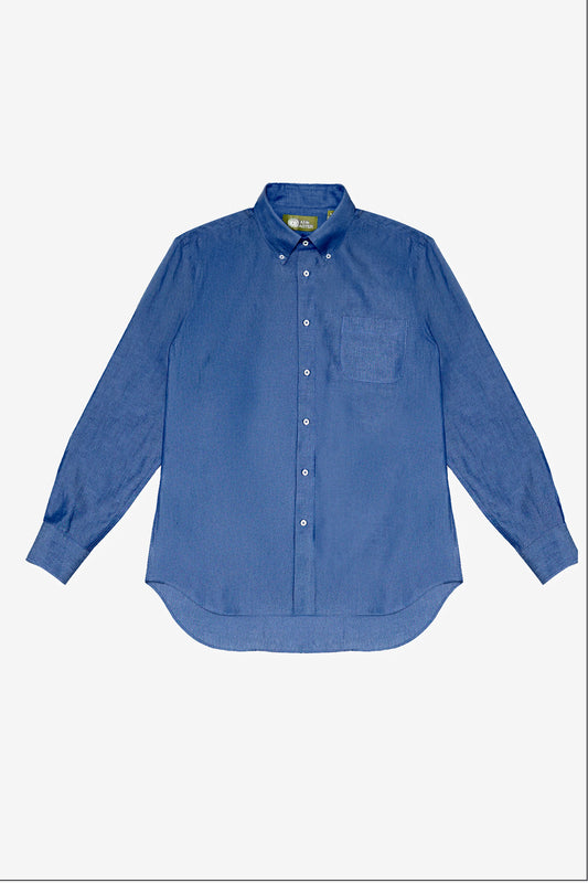 BUTTON DOWN SHIRT in DENIM