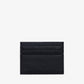 CARD HOLDER in BLACK FINE GRAINED