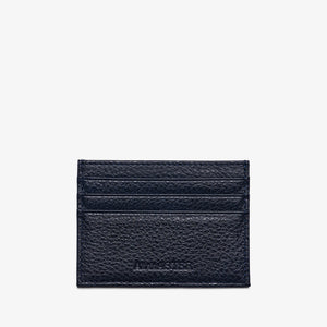CARD HOLDER in NAVY GRAINED