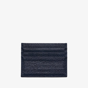 CARD HOLDER in NAVY GRAINED