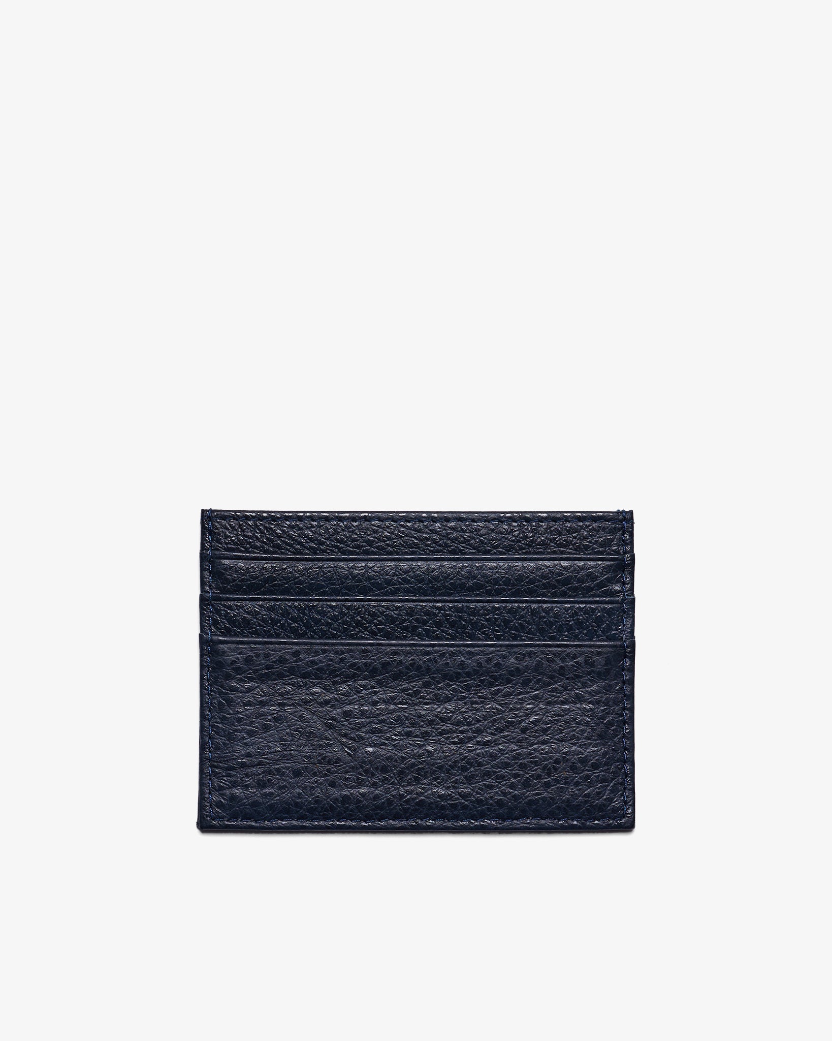 CARD HOLDER in NAVY GRAINED