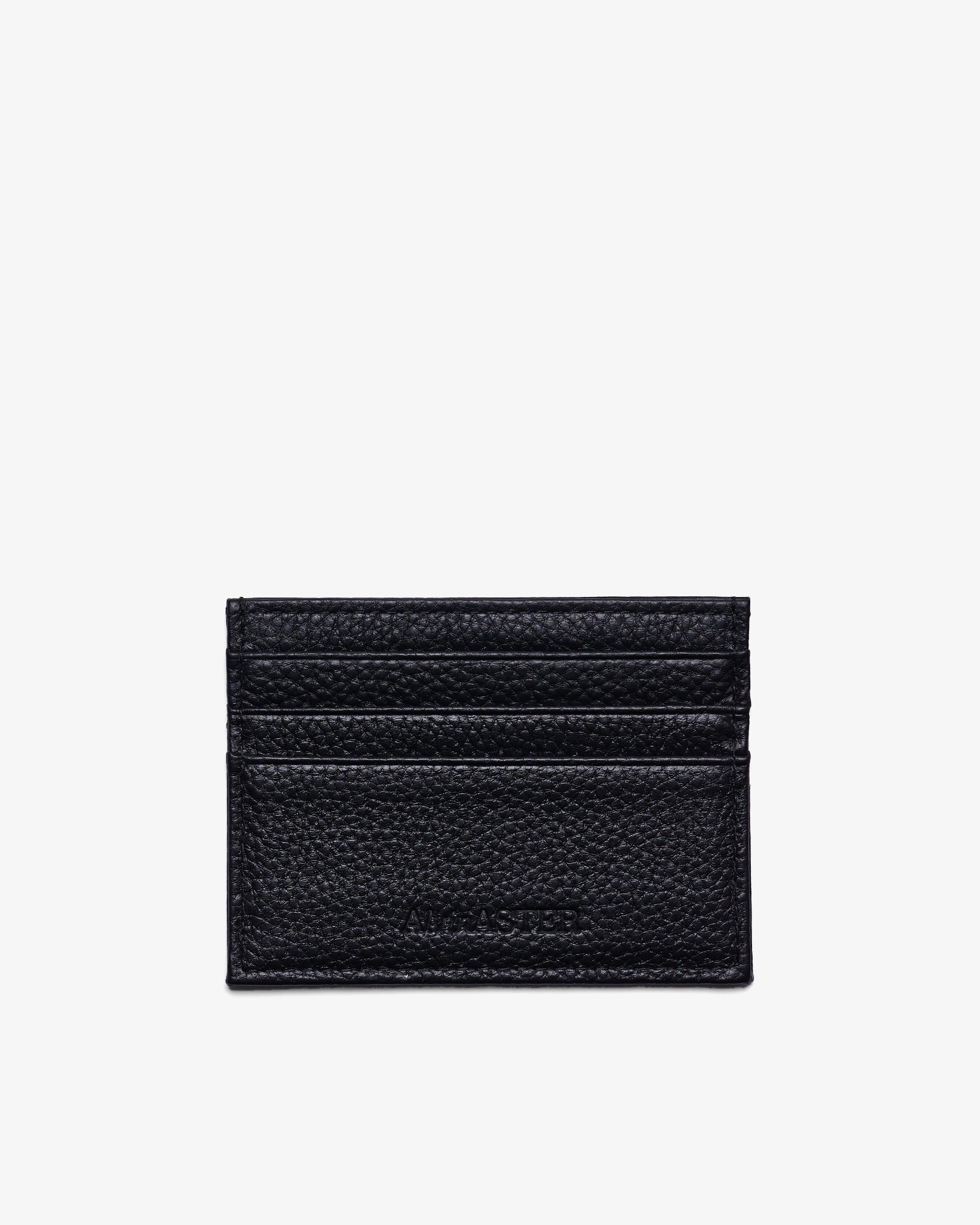 CARD HOLDER in BLACK  GRAINED