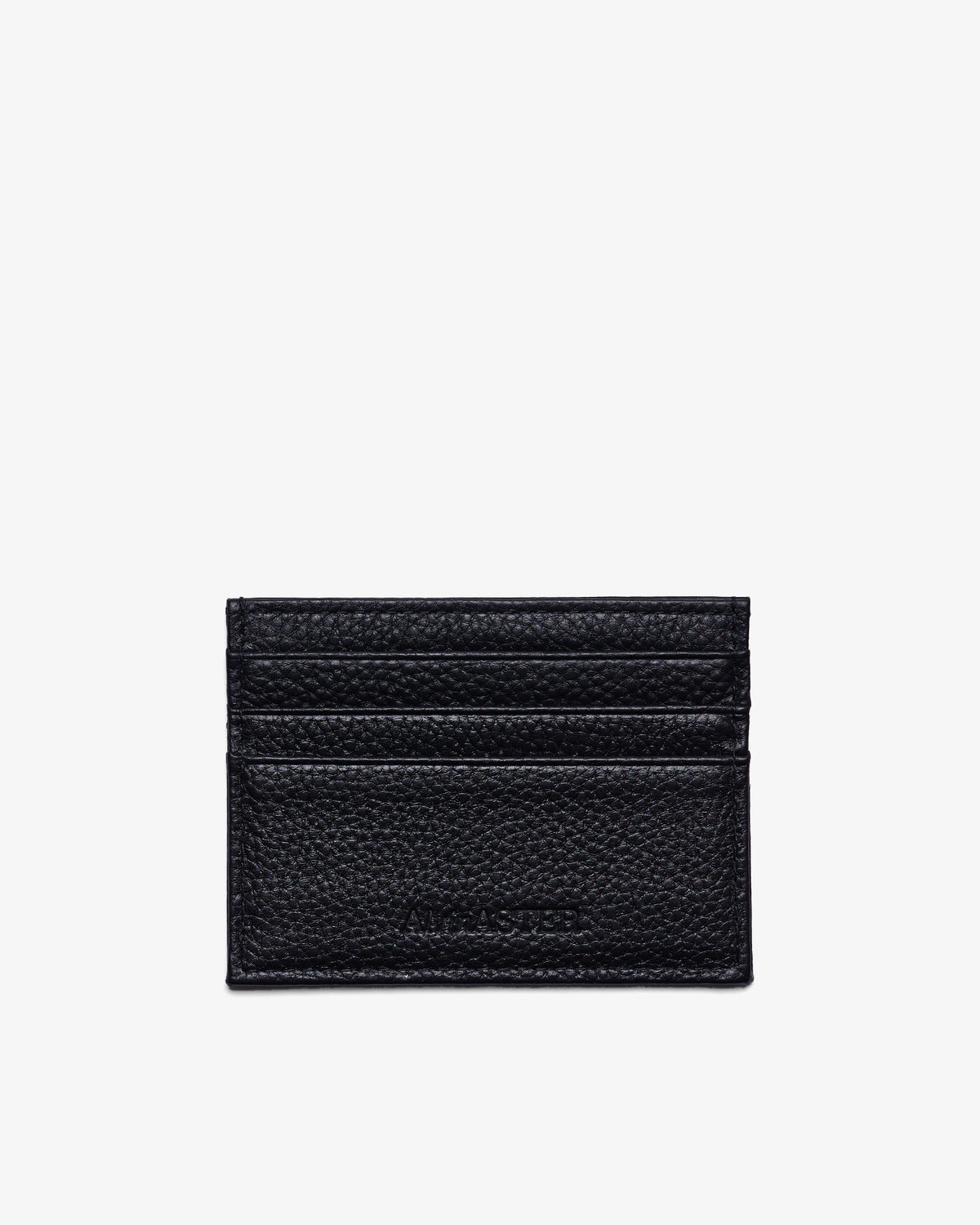 CARD HOLDER in BLACK GRAINED