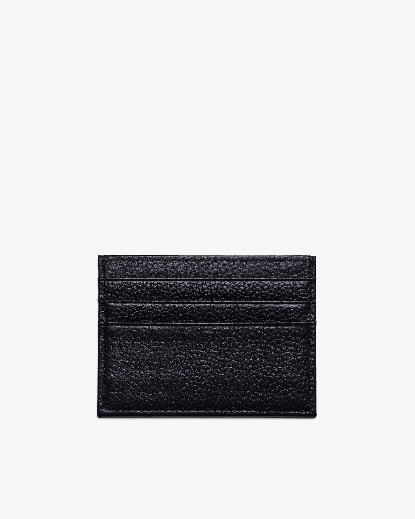 CARD HOLDER in BLACK GRAINED