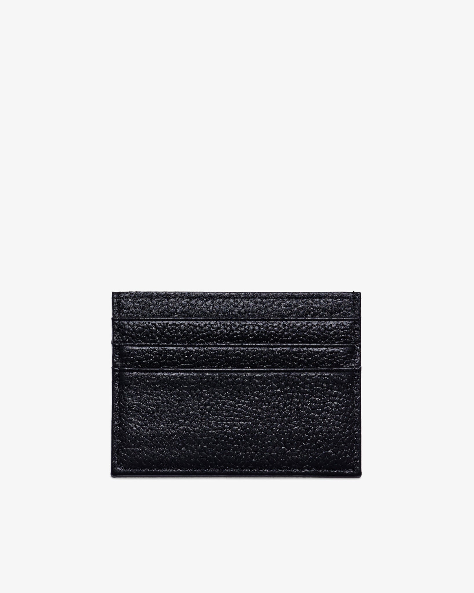 CARD HOLDER in BLACK  GRAINED