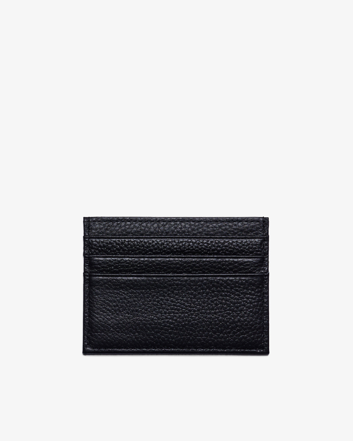 CARD HOLDER in BLACK GRAINED