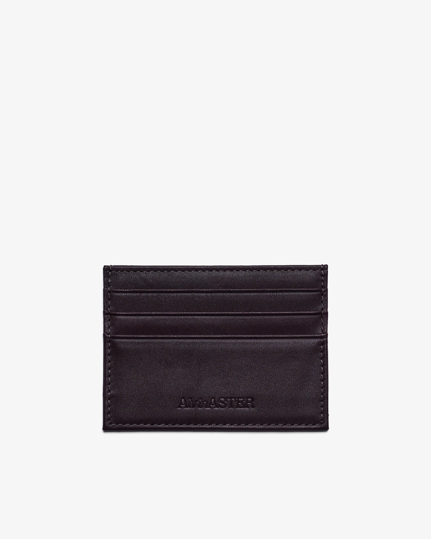 CARD HOLDER in WINE CALF SKIN