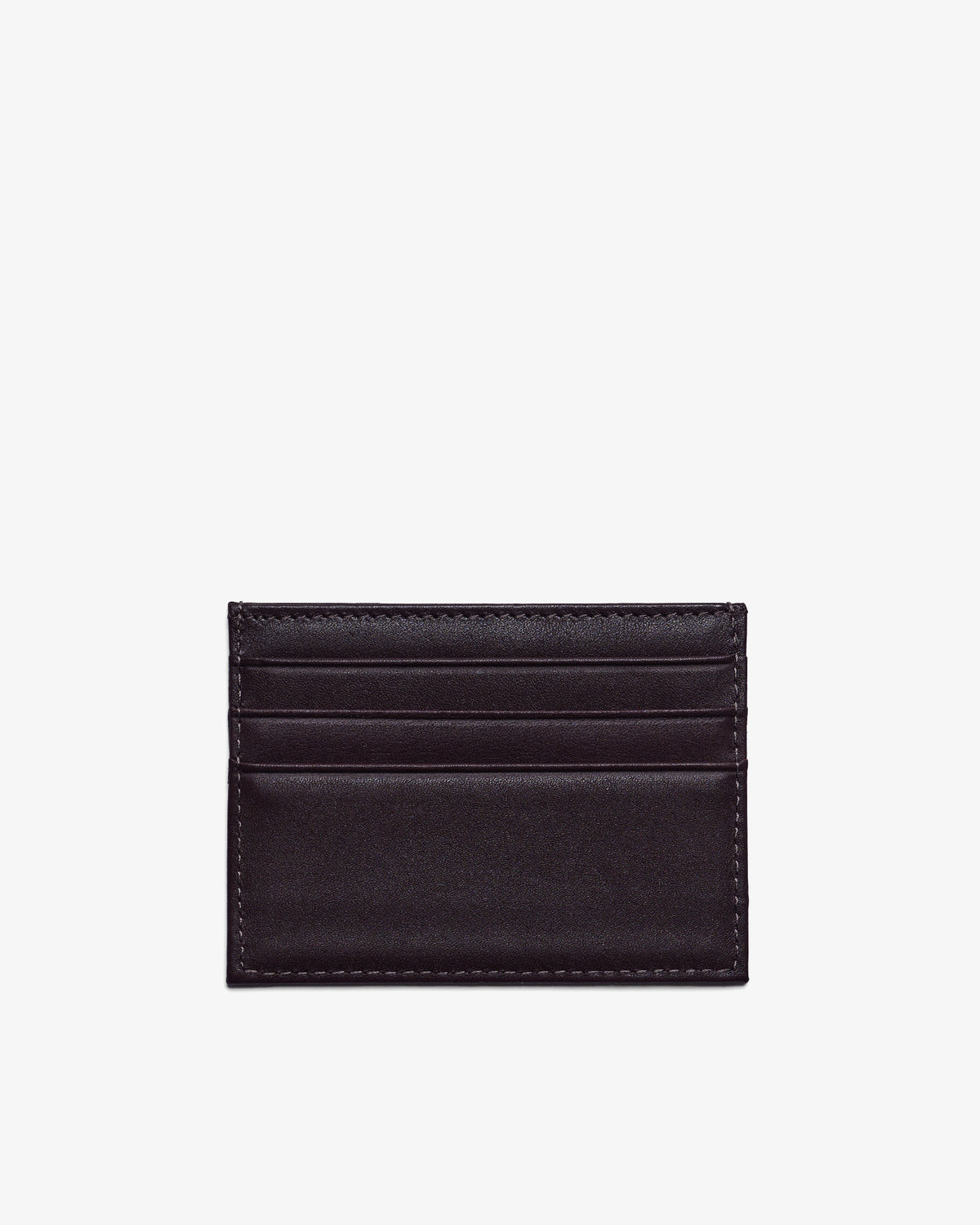 CARD HOLDER in WINE CALF SKIN