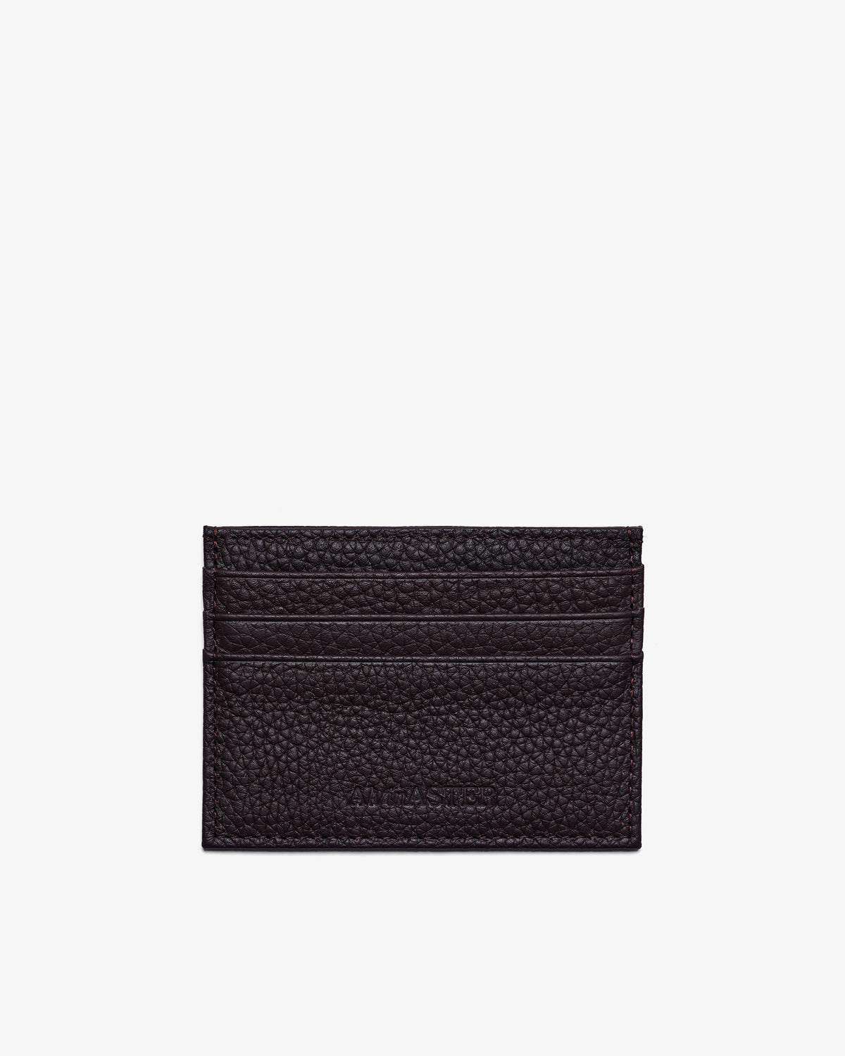 CARD HOLDER in ESPRESSO GRAINED