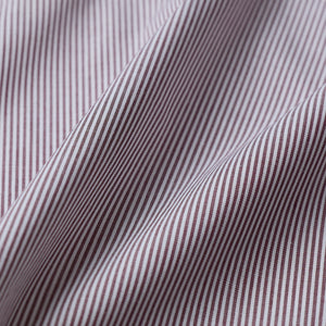 CLASSIC BUTTON DOWN SHIRT in BURNT MAROON STRIPE