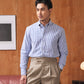 DOUBLE PLEATED TROUSERS in KHAKI