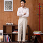 DOUBLE PLEATED TROUSERS in IVORY
