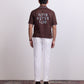 BOWLING SHIRT in BROWN LINEN