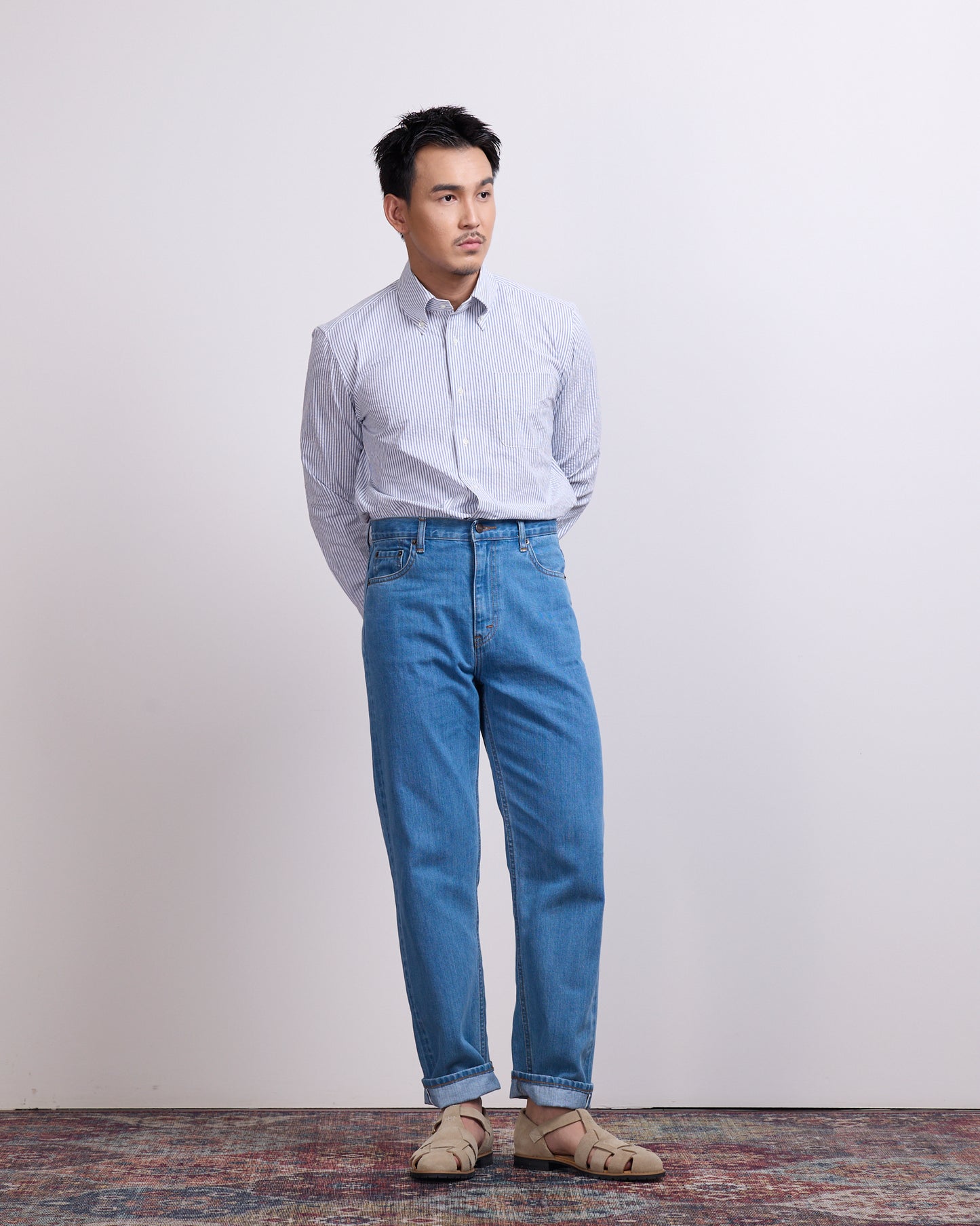 JAPANESE SELVEDGE STONE WASH DENIM