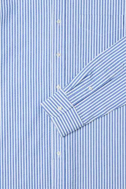 CLASSIC BUTTON DOWN SHIRT in BLUE CANDY STRIPE