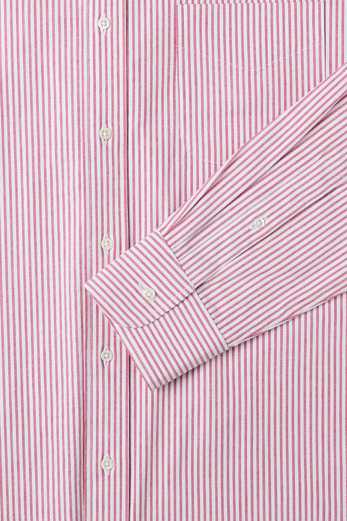 CLASSIC BUTTON DOWN SHIRT in RED CANDY STRIPE