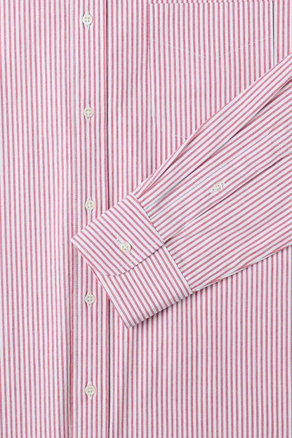 CLASSIC BUTTON DOWN SHIRT in RED CANDY STRIPE