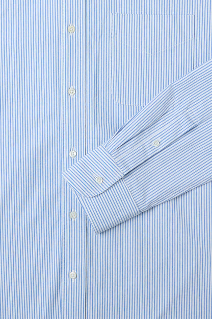 CLASSIC BUTTON DOWN SHIRT in LIGHT BLUE STRIPE