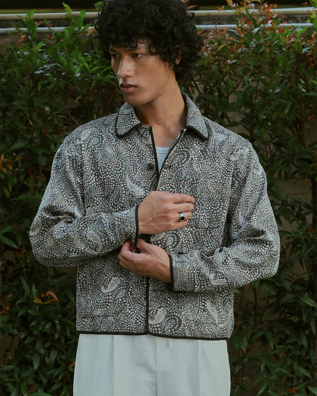 ジャケット・アウター Vintage 70s Short Paisley Jacket PAISLEY JACQUARD JACKET – ALVINASTER