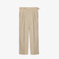 DOUBLE PLEATED TROUSERS in BEIGE