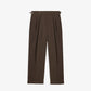 DOUBLE PLEATED TROUSERS in BROWN