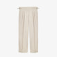 DOUBLE PLEATED TROUSERS in IVORY
