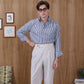BOTTON DOWN SHIRT in NAVY STRIPE
