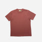 CREW T-SHIRT in BRUNT BRICK