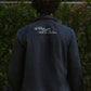 EMBROIDERED BLOUSON JACKET in NAVY LINEN