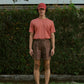 CREW T-SHIRT in BRUNT BRICK