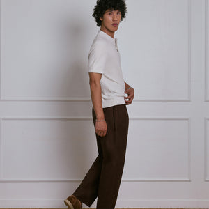 KNITTED POLO SHIRT in CLOUD