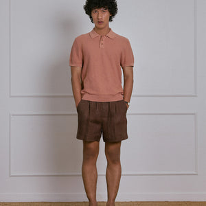 KNITTED POLO SHIRT in CORK