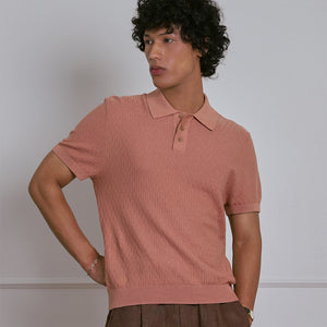 KNITTED POLO SHIRT in CORK