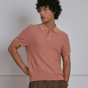 KNITTED POLO SHIRT in CORK