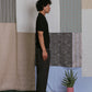 KNITTED POLO SHIRT in BLACK