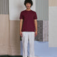 CREW T-SHIRT in BURGANDY