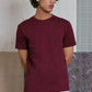 CREW T-SHIRT in BURGANDY
