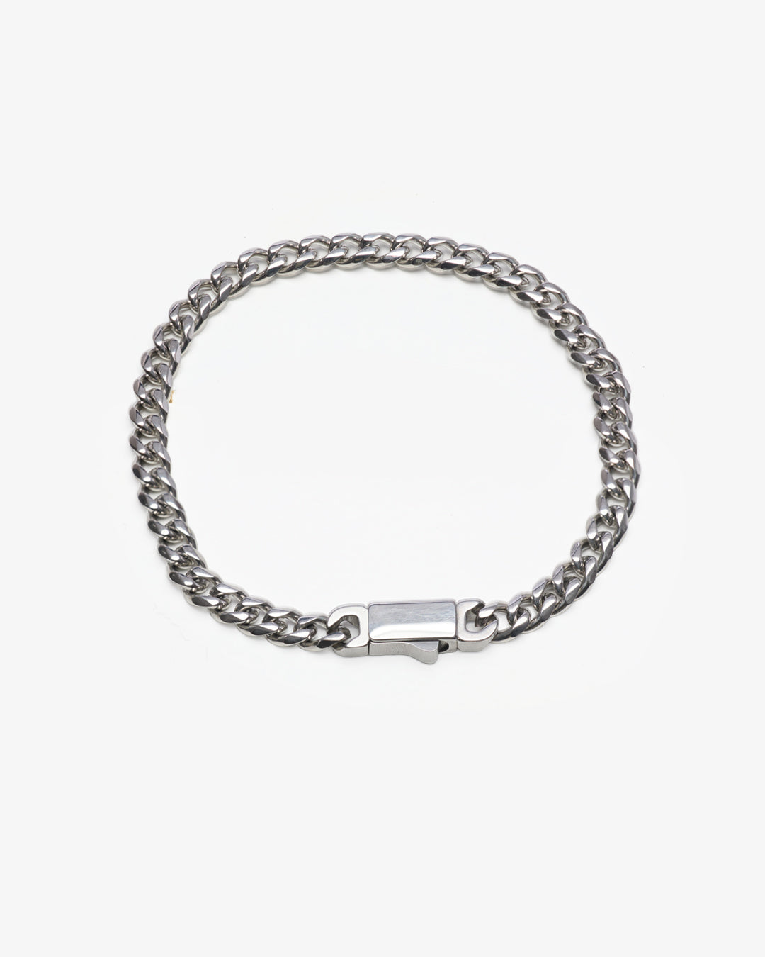 STEEL CURB BRACELET