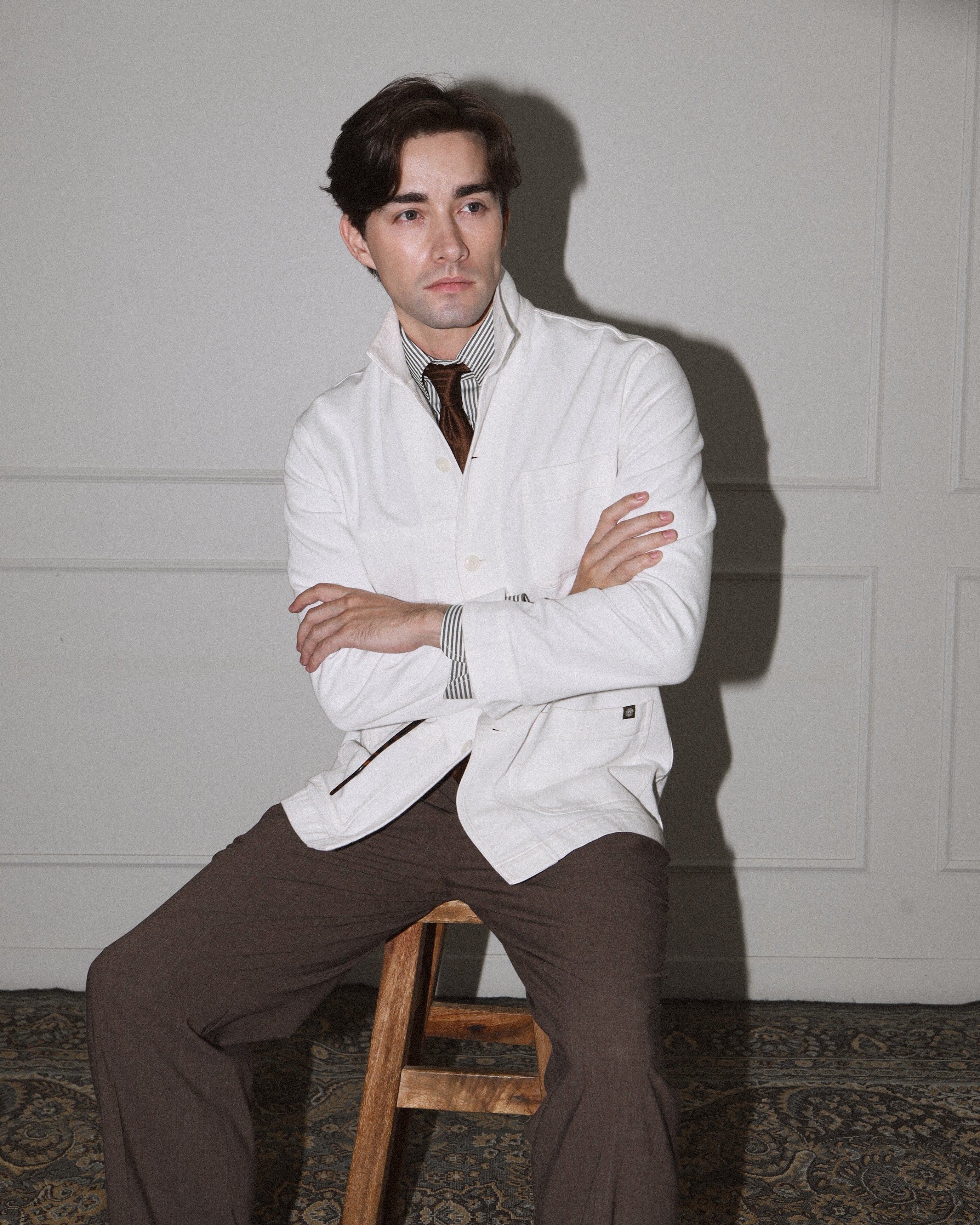 CHORE JACKET in OFF WHITE