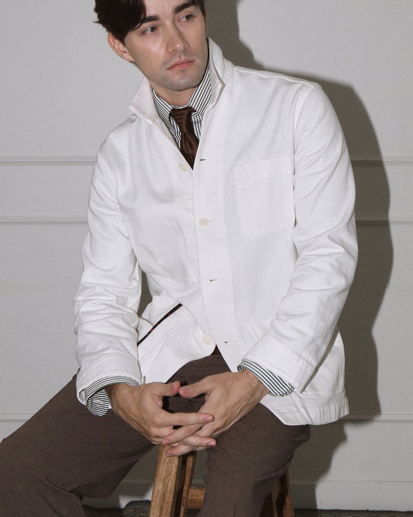CHORE JACKET in OFF WHITE