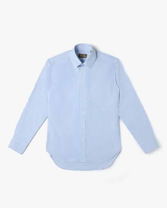 CLASSIC BUTTON DOWN SHIRT in LIGHT BLUE STRIPE