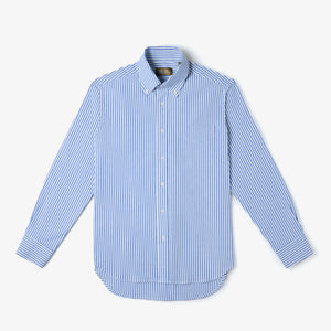 CLASSIC BUTTON DOWN SHIRT in BLUE CANDY STRIPE
