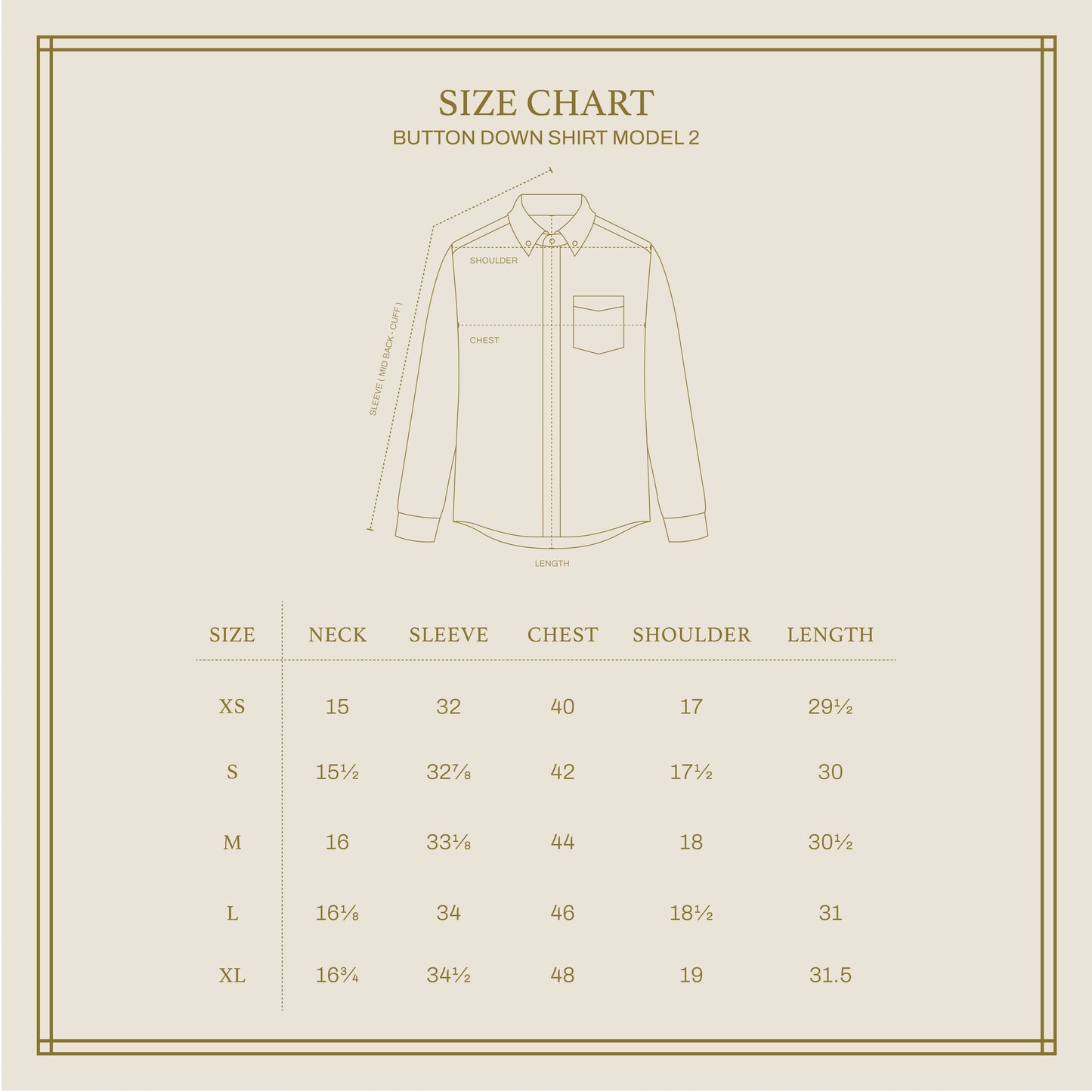 BUTTON DOWN SHIRT in DARK DENIM