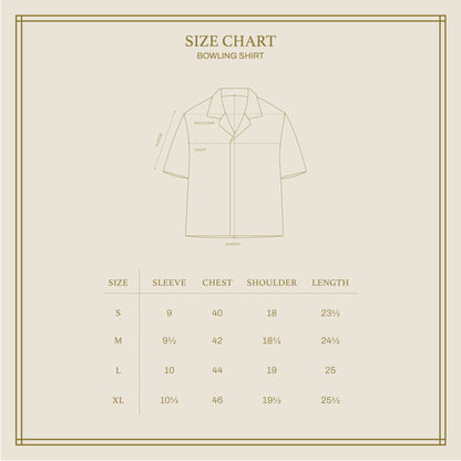 BOWLING SHIRT IN BROWN LINEN