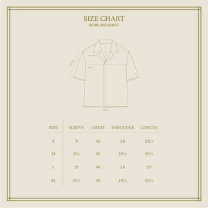 BOWLING SHIRT IN BROWN LINEN