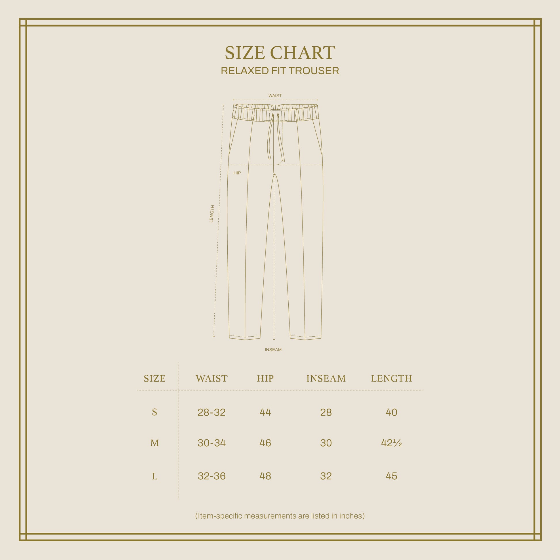 RELAXED FIT TROUSER in OLIVE GREEN LINEN