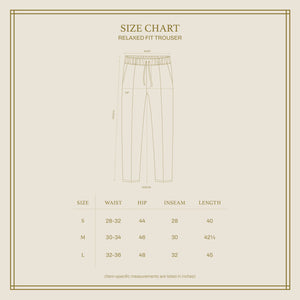 RELAXED FIT TROUSER in OLIVE GREEN LINEN