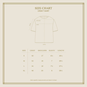 CREW T-SHIRT in BURGANDY