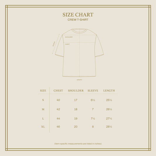 CREW T-SHIRT in BURGANDY