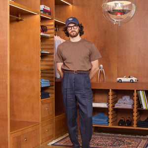 VINTAGE CREW T-SHIRT in CEDAR BROWN
